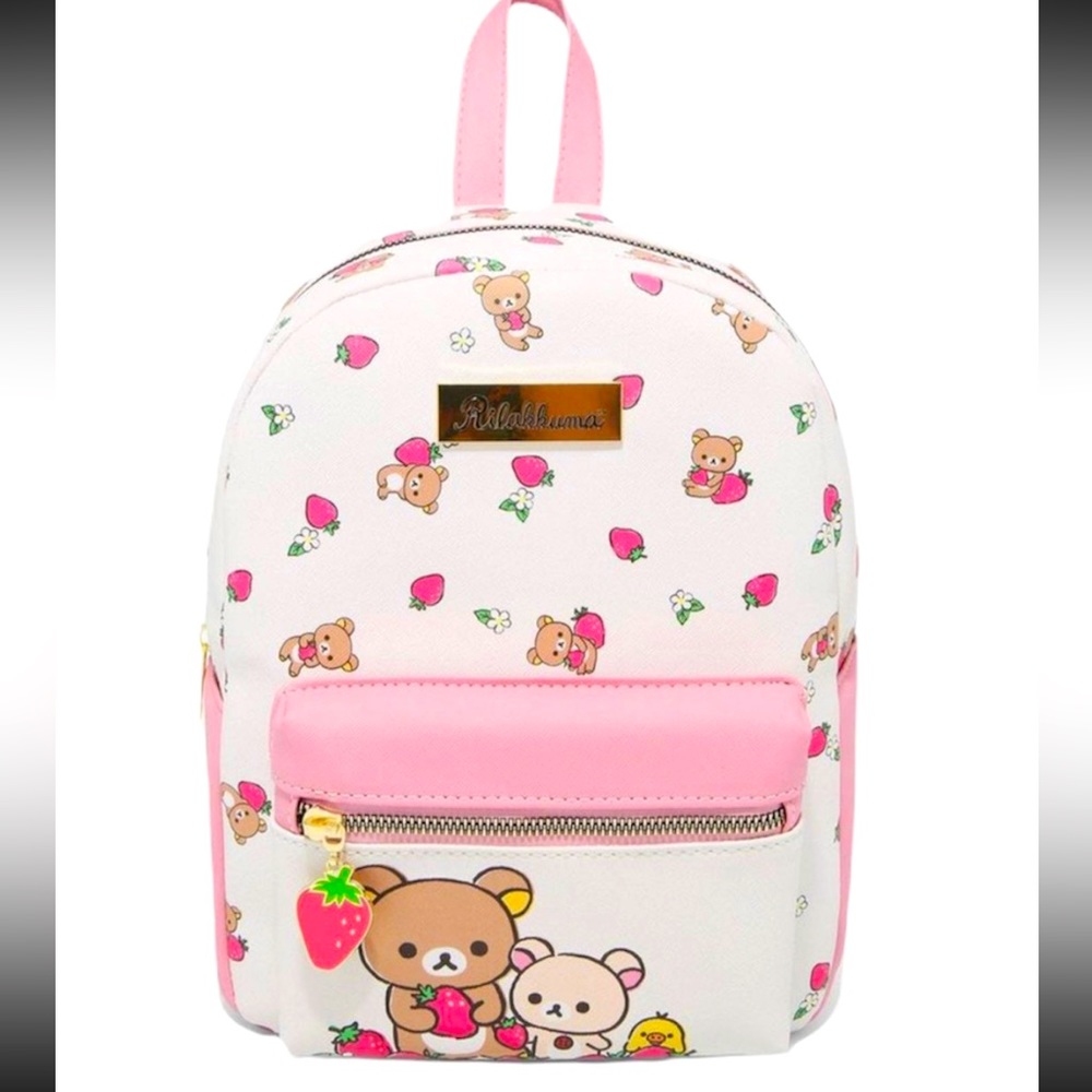 COPY - RILAKKUMA FRIENDS STRAWBERRY MINI BACKPACK BAG SAN-X